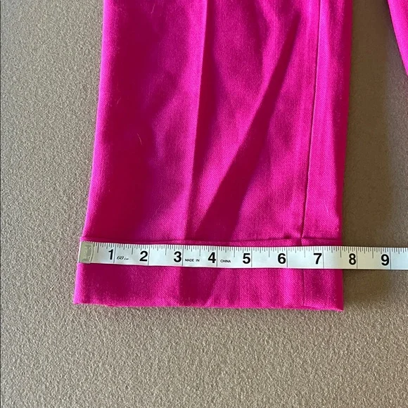 J.Crew NWT Rhodes Italian Wool Pink Trousers- Size 10 - Picture 11 of 14